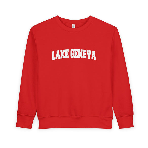 Lake Geneva, Wisconsin Toddler Sweatshirt - Lake Geneva Toddler Crewneck Sweatshirt