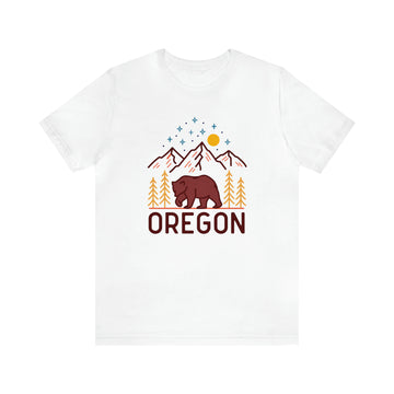 Buy white Oregon T-Shirt - Retro Unisex Oregon Shirt