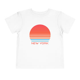 New York Toddler T-Shirt - Retro 80s Unisex Toddler New York Shirt