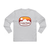 Crested Butte, Colorado Mens Base Long-sleeve Tee - Retro Ombre Heavy Weight Long Sleeve T-shirt