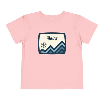 Buy pink Maine Toddler T-Shirt — Mountain Tee