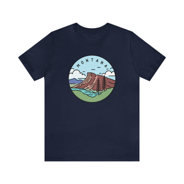 Buy navy Montana T-Shirt - Unisex Montana Shirt