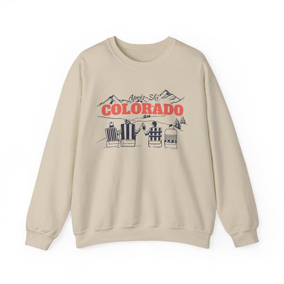 Colorado Sweatshirt Après-Ski Crewneck - Mountain Ski Lodge Design