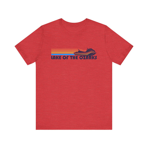 Lake of the Ozarks, Missouri T Shirt - Retro Jetski PWC Graphic Tee