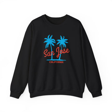 Buy black San Jose, California Sweatshirt - Unisex Crewneck San Jose Sweatshirt