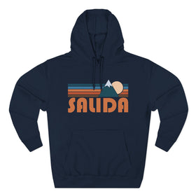 Buy navy Salida, Colorado Hoodie - Retro Mountain Unisex Sweatshirt