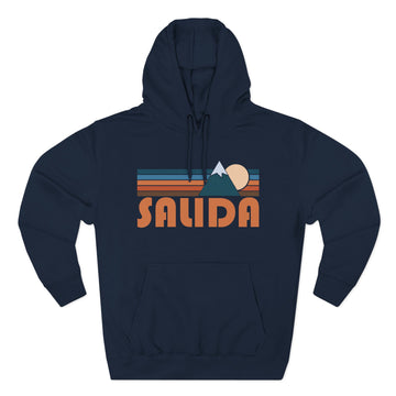 Buy navy Salida, Colorado Hoodie - Retro Mountain Unisex Sweatshirt