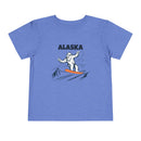 Alaska Yeti Snowboard Toddler Tee-5