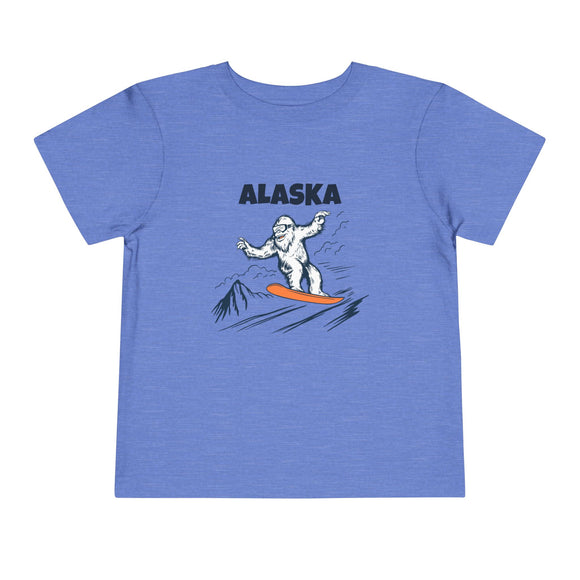 Alaska Yeti Snowboard Toddler Tee