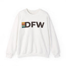 Dallas, Texas DFW Retro Stripe Sweatshirt-1