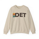 Detroit, Michigan DET Retro Stripe Sweatshirt-2
