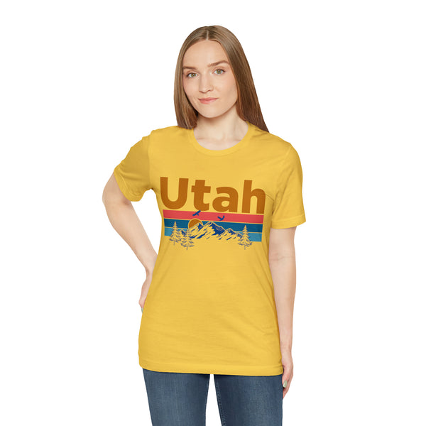 Utah T-Shirt - Mountain Sunset Unisex Utah Shirt