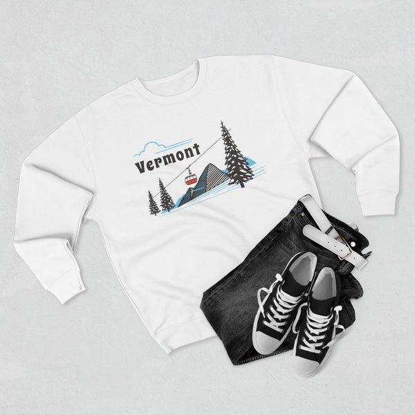 Premium Vermont Sweatshirt Unisex Crewneck, Premium Sweatshirt, Crewneck Jumper, Ski Resort Apparel