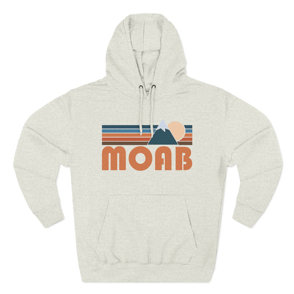Moab, Utah Hoodie - Retro Mountain Unisex Sweatshirt