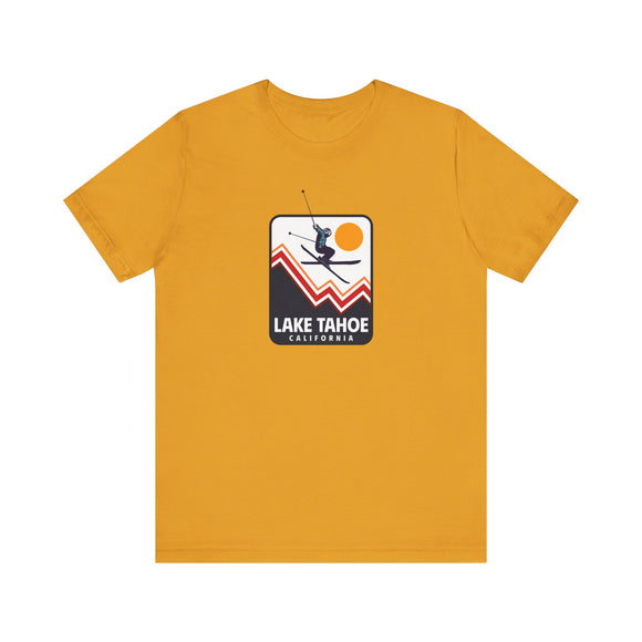 Lake Tahoe, California T-Shirt - Snow Ski Jump Unisex Lake Tahoe Shirt