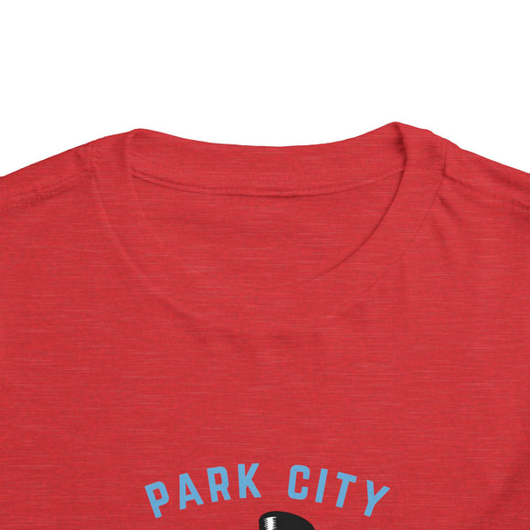 Park City, Utah Toddler Skiing Snowman Graphic Tee - Kids Park City T-Shirt