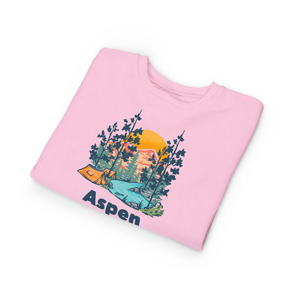 Aspen, Colorado Toddler Sweatshirt - Aspen Toddler Crewneck Sweatshirt