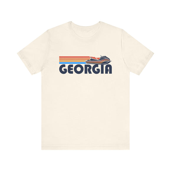 Georgia T Shirt - Retro Jetski PWC Graphic Georgia Tee