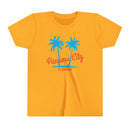 Panama City Beach, Florida Youth Shirt - Retro Palm Tree Panama City Beach Kid's T-Shirt-5