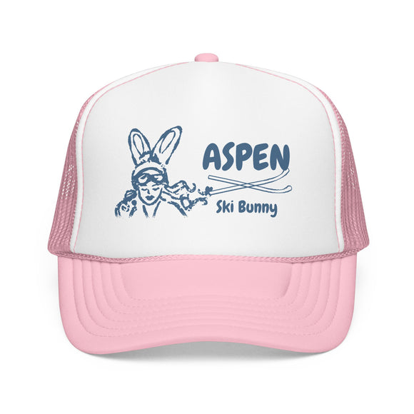 Aspen, Colorado Ski Bunny Trucker Hat