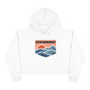 Women's Steamboat, Colorado Crop Hoodie - Premium Mountain Crop Sweatshirt-1