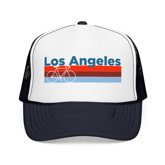 Los Angeles, California Trucker Hat - Foam Los Angeles Bike Cap