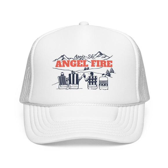 Angel Fire, New Mexico Après-ski Trucker Hat — Foam Mesh Cap