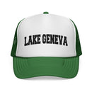 Lake Geneva, Wisconsin Collegiate Style Trucker Hat-3