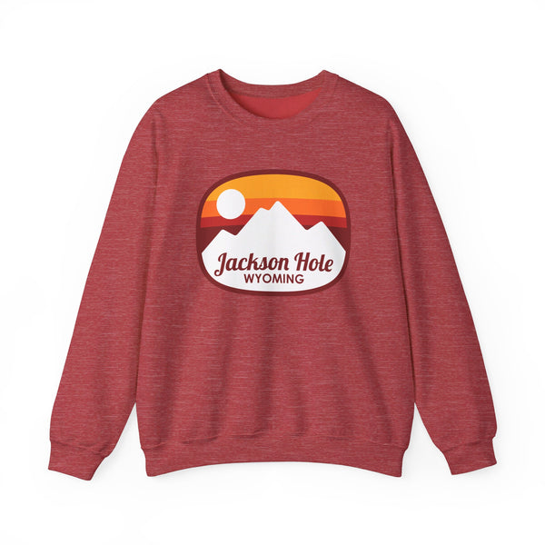 Jackson Hole, Wyoming Sweatshirt - Unisex Retro Ombre Crewneck Jackson Hole Sweatshirt