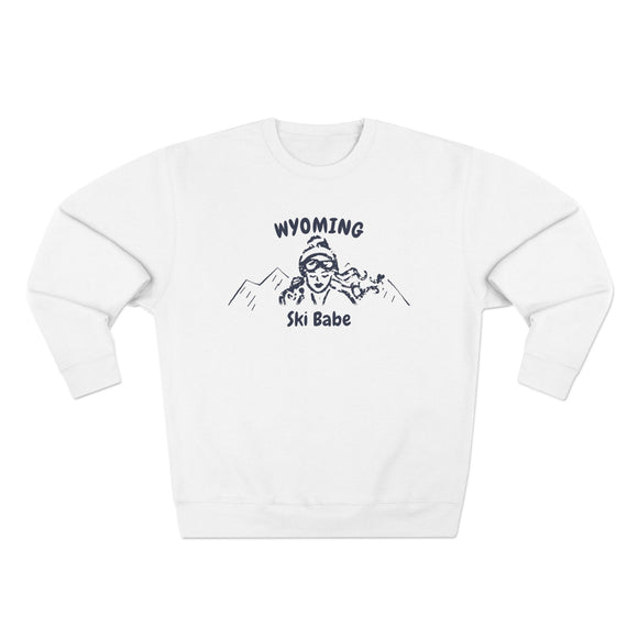 Premium Wyoming Ski Babe Sweatshirt