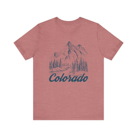 Colorado Graphic Tee - Mountain Illustration Colorado T Shirt - 0