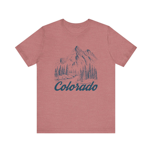 Colorado Graphic Tee - Mountain Illustration Colorado T Shirt