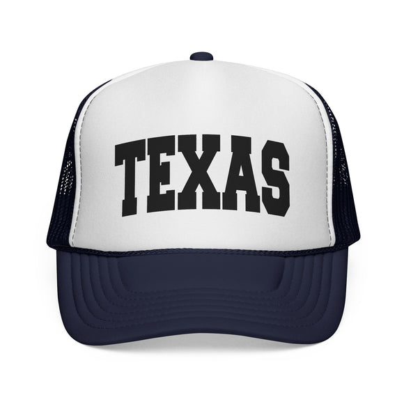 Texas Retro Collegiate Style Trucker Hat
