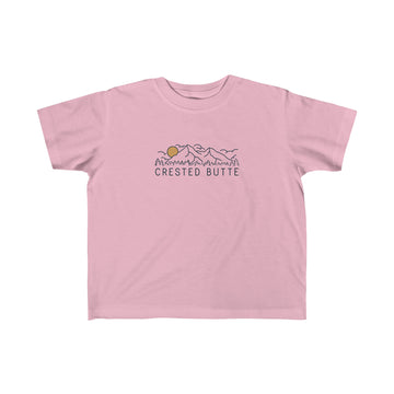 Buy pink Crested Butte, Colorado Toddler T-Shirt - Toddler Crested Butte Shirt
