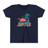 Jupiter, Florida Youth Shirt - Retro Palm Tree Jupiter Kid's T-Shirt