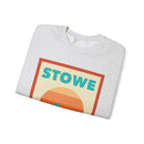 Retro Stowe, Vermont Sweatshirt, Mountain Sun Design, Unisex Crewneck, Gift for Outdoorsy Friends, Vintage Stowe, Vermont Jumper-10