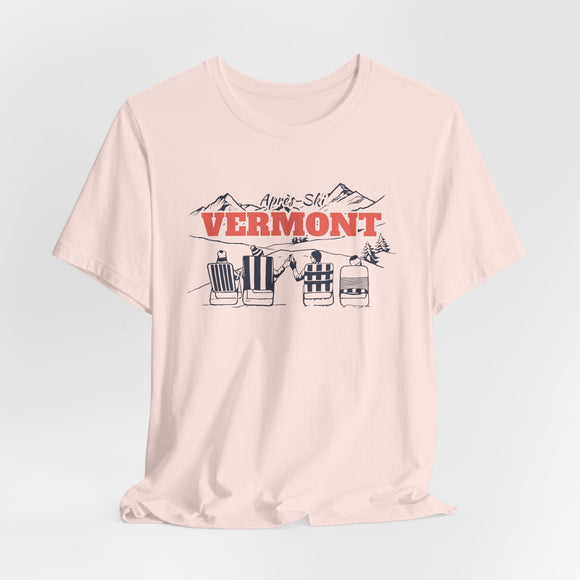 Vermont Après-ski T-Shirt - Vintage Mountain Graphic Tee