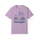 Washington Graphic Tee - Mountain Illustration Washington T Shirt-5