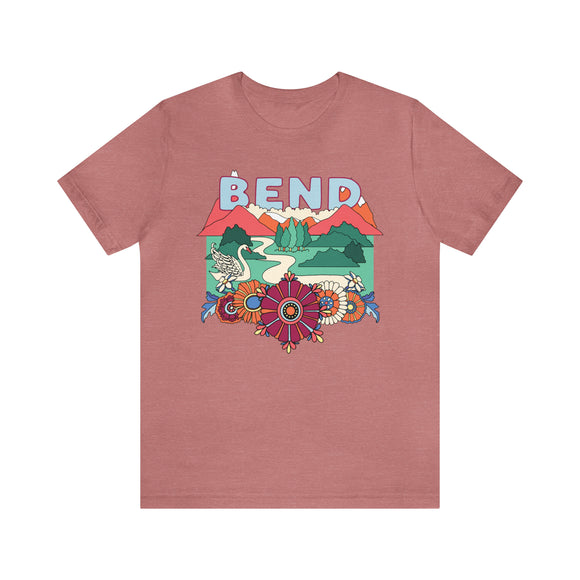 Bend Oregon T-Shirt - Retro Boho Bend Tshirt