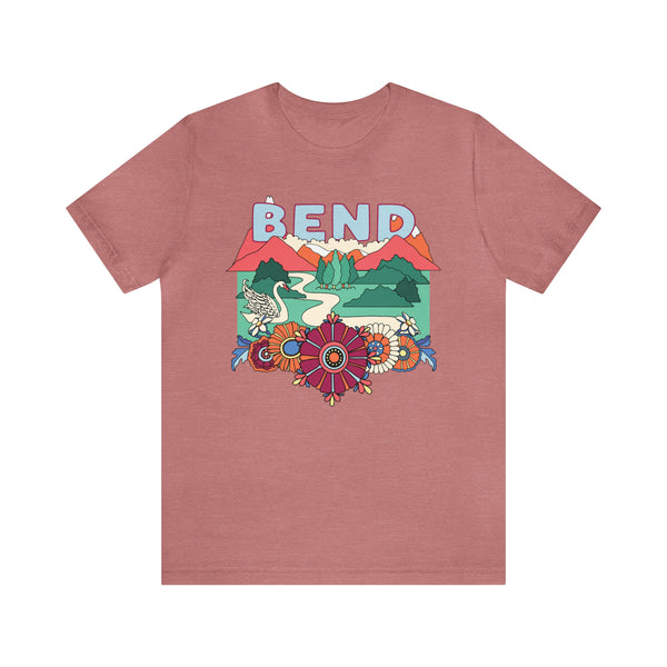 Bend Oregon T-Shirt - Retro Boho Bend Tshirt
