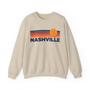 Nashville, Tennessee Sweatshirt Retro Sun Unisex - Nashville Vintage Inspired Warm Pullover Jumper-2