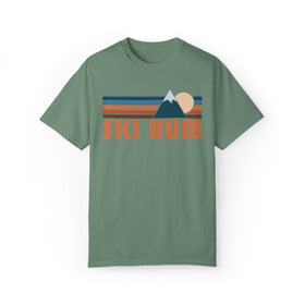Buy light-green Ski Bum Graphic Tee, Comfort Colors Retro Unisex T shirt, Mountain Adventure Shirt