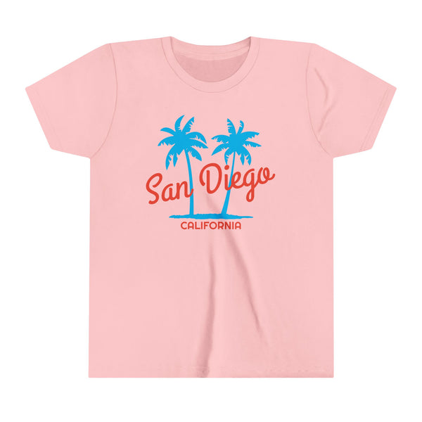 San Diego, California Youth Shirt - Retro Palm Tree San Diego Kid's T-Shirt