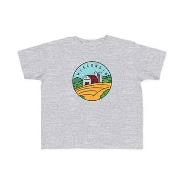 Buy heather Wisconsin Toddler T-Shirt - Unisex Toddler Wisconsin Shirt