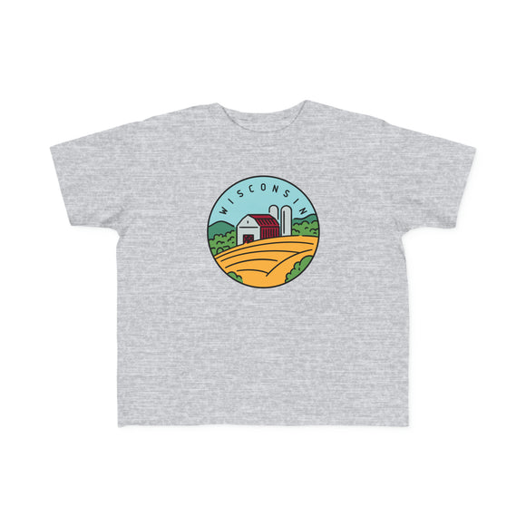 Wisconsin Toddler T-Shirt - Unisex Toddler Wisconsin Shirt
