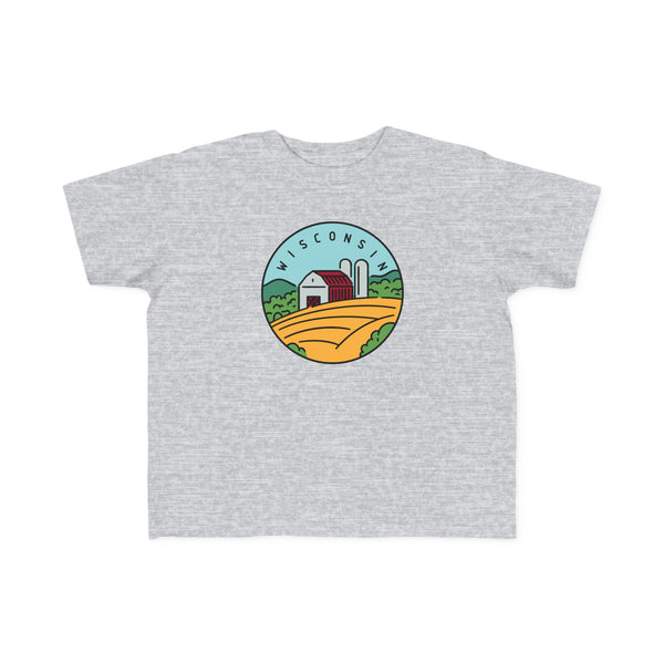 Wisconsin Toddler T-Shirt - Unisex Toddler Wisconsin Shirt