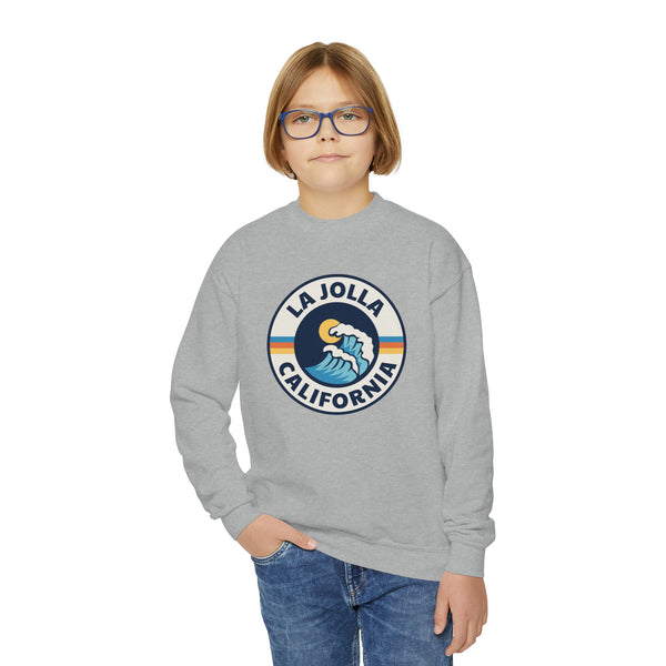 La Jolla, California Youth Sweatshirt - Unisex Kid's La Jolla Crewneck Sweatshirt
