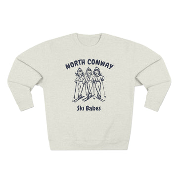 Premium North Conway, New Hampshire Ski Babes Sweatshirt
