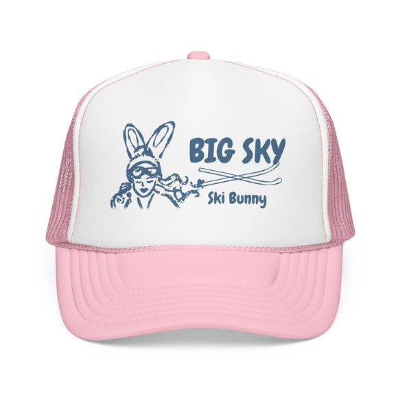 Big Sky, Montana Ski Bunny Trucker Hat