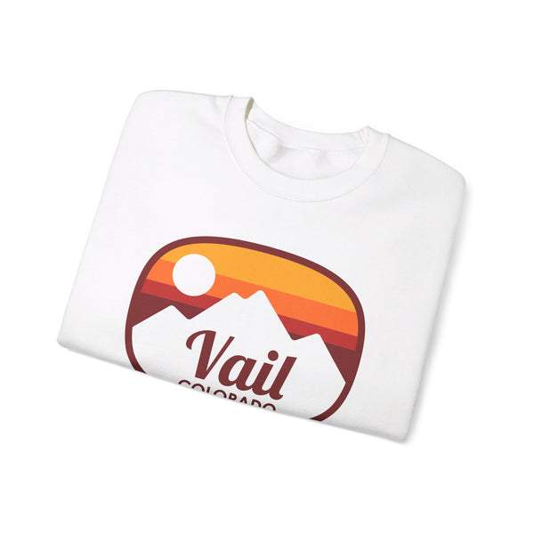 Vail, Colorado Sweatshirt - Unisex Retro Ombre Crewneck Vail Sweatshirt